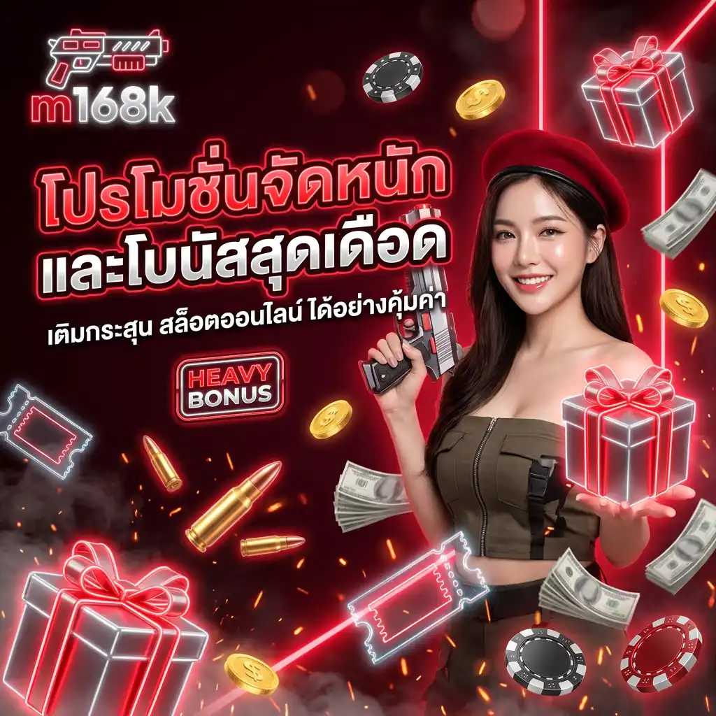โปรโมชั่นจัดหนักและโบนัสสุดเดือด เติมกระสุน สล็อตออนไลน์ ได้อย่างคุ้มค่า